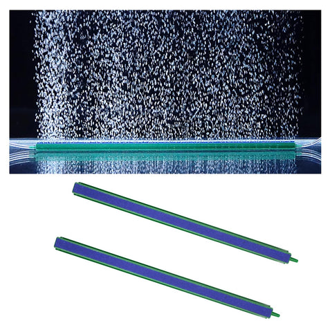 WishLotus Fish Tank Air Bubbler, 2 PCS Durable Long Strip Aquarium Bubbler Stone Bar 12 Inch Aquarium Air Stones Bubbler Wall Air Stone Tube for Fish Tank Air Pump Aquarium Accessories (A, 12 Inch)
