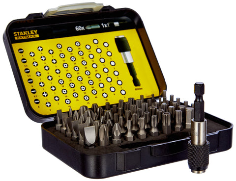 Stanley 1-13-902 Bit Set, 1/4 Drive, 61 Pieces