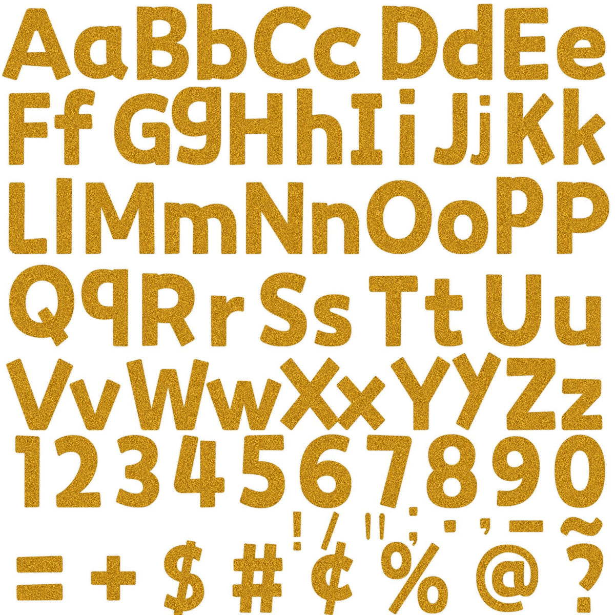 266 Pcs Letters Combo Pack Set Glitter Bulletin Board Letters Glitter Gold Letters and Number Accents for Kids Bulletin Board Display Home School Classroom Decor