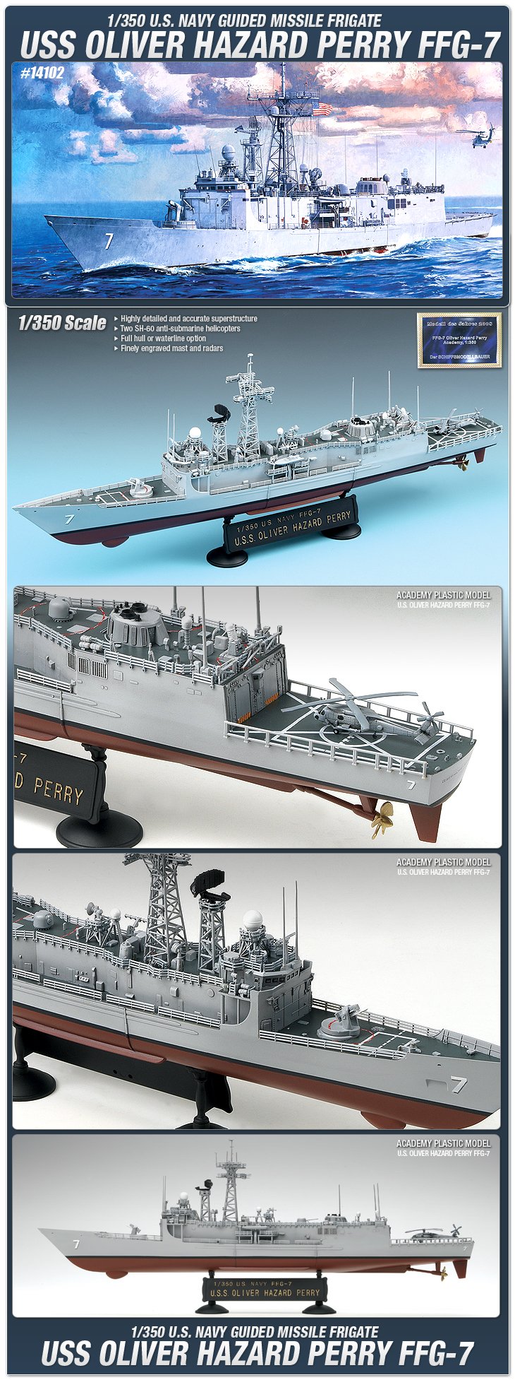 1/350 USS Oliver H Perry FFG-7