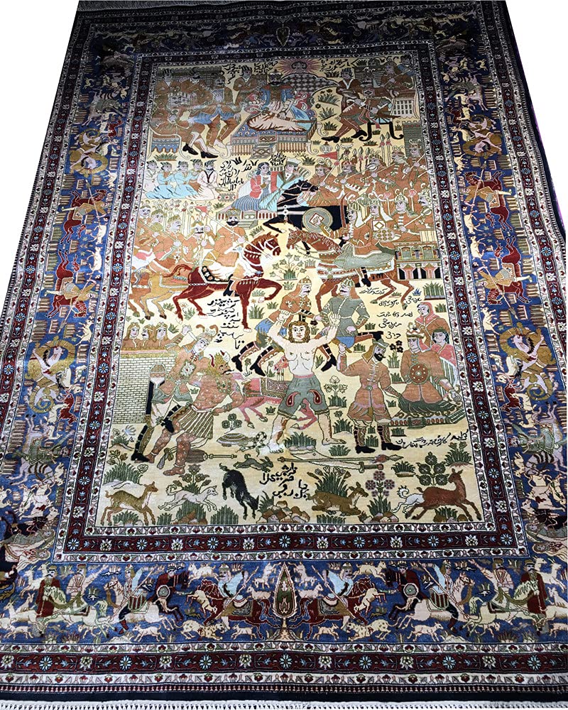YAMEILEGEND YAMEI LEGEND ok! 4 ft x 6 ft pure handmade silk classical figure art tapestry for study and VIP room silk tapestry (boutique tapestry)