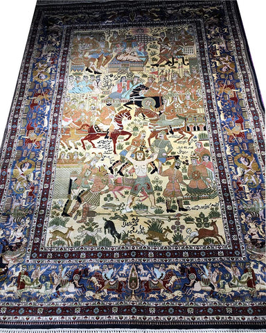 YAMEILEGEND YAMEI LEGEND ok! 4 ft x 6 ft pure handmade silk classical figure art tapestry for study and VIP room silk tapestry (boutique tapestry)