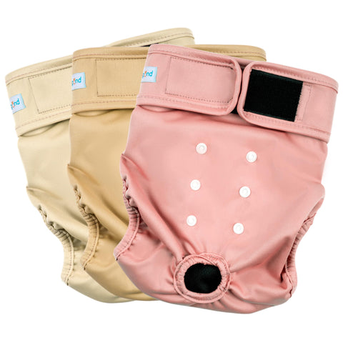 Paw Legend Washable Reusable Female Dog Period Diapers for Heat Doggie Puppy Diapers for Female Dogs (3 Pack, Small)