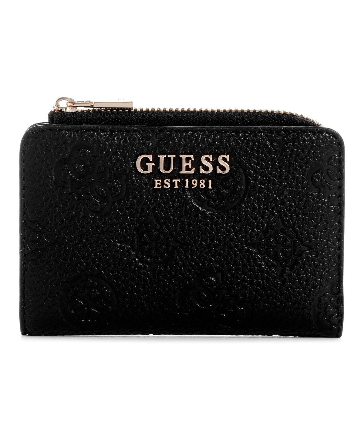 GUESS Cresidia Zip Around Card Case Wallet, Black