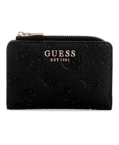 GUESS Cresidia Zip Around Card Case Wallet, Black