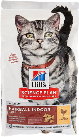 Hill's Feline Adult Indoor Cat Chicken Dry Mix 1.5 kg