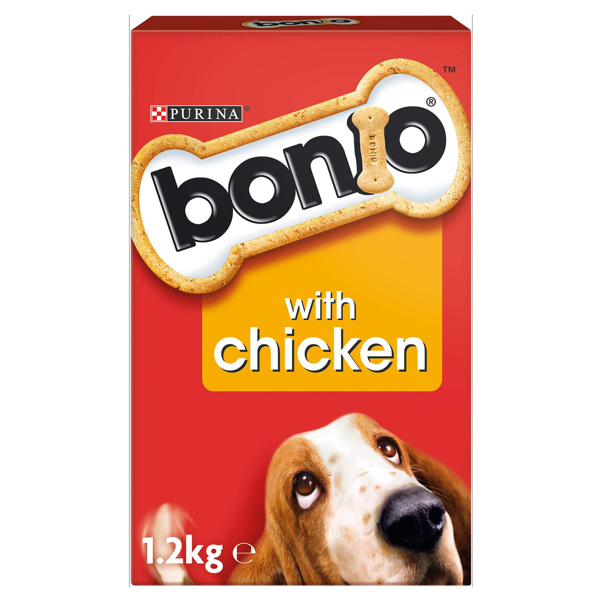 Bonio Dog Food Biscuits With Chicken, 1.2kg