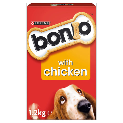 Bonio Dog Food Biscuits With Chicken, 1.2kg
