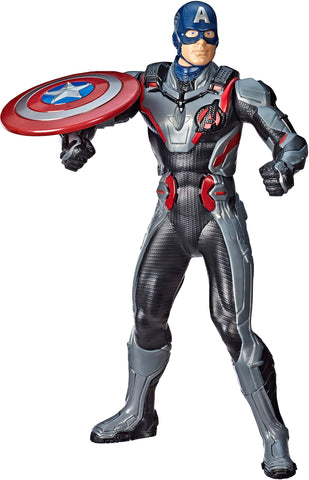 Avengers Marvel Endgame Shield Blast Captain America 13"-Scale Figure Featuring 20+ Sounds & Phrases