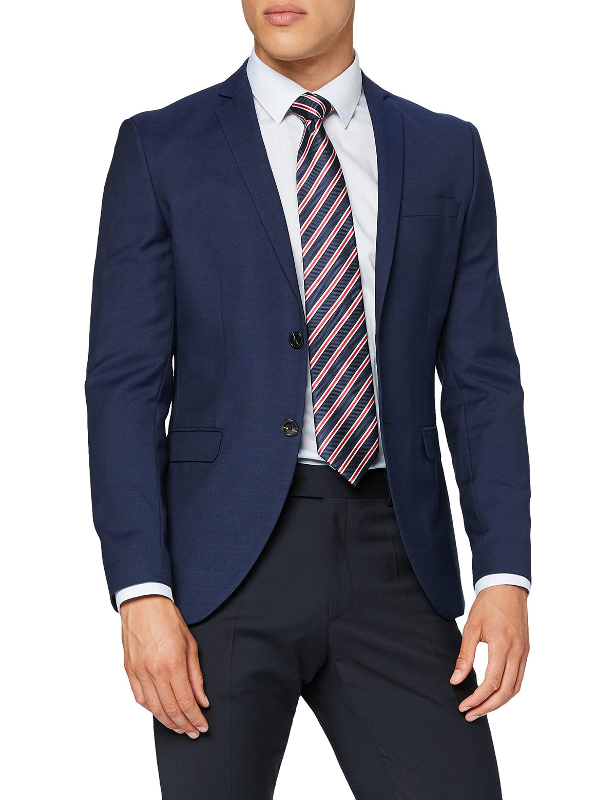 Jack & Jones Men's Jprsolaris Blazer Noos Suit Jacket, Blue (Dark Navy Dark Navy, 36 UK