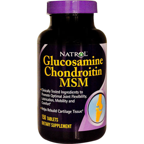 Natrol Glucosamine Chondroitin MSM 150 Tablets