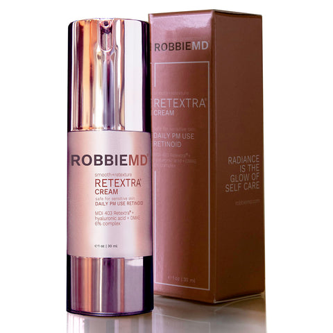 RobbieMD Retextra Daily Use Retinoid Safe for Sensitive Skin Moisturize, Hydrate with Hyaluronic Acid, Hastens New Cell Growth, Smooth Fine Line and Wrinkles (1 oz/30 ml)