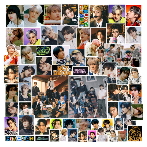 NCT Dream Sticker Pack 100pcs Nct Dream ISTJ Album Stickers Kpop Nct Dream Broken Melodies Stickers Nct Dream Waterproof Sticker