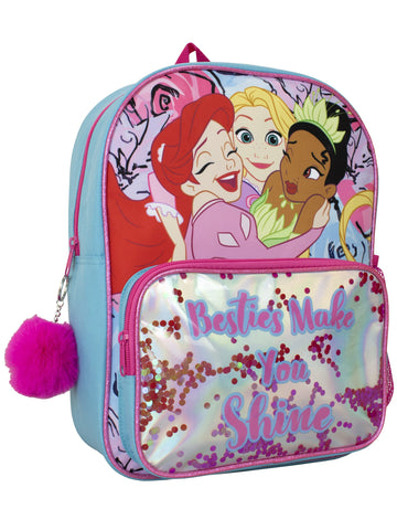 Disney Princess Backpack | School Bags for Girls | Kids Rucksack Multicolour