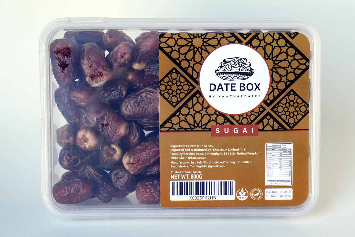 Sugai Dates 800g by Date Box (Fresh Stock)