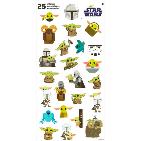 Baby Yoda Temporary Tattoo Set for Kids - Star Wars Party Favors Bundle with 96 Temporary Tattoos for Goodie Bags Plus Bonus Stickers, More | Mandalorian Party Supplies
