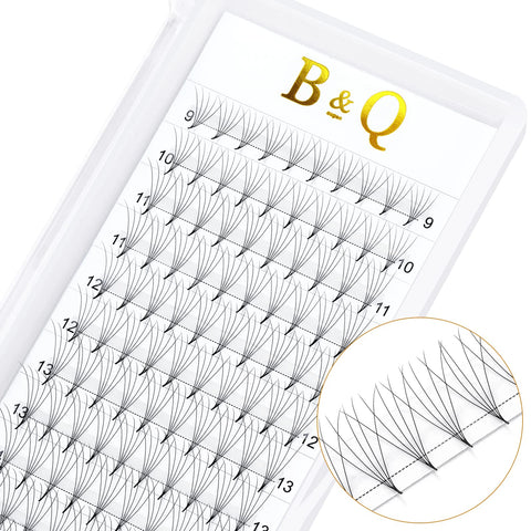 Premade Fans Eyelash Extensions 5D-C-0.07-9-16MIX Premade Volume Eyelash Extensions Pointed Base Fans 0.07 Premade Volume Fans C D Curl (5D-C-0.07,9-16 MIX)