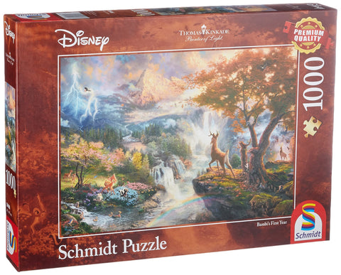 Schmidt Spiele CGS_59486 Thomas Kinkade: Disney - Bambi Puzzle, Multicolor