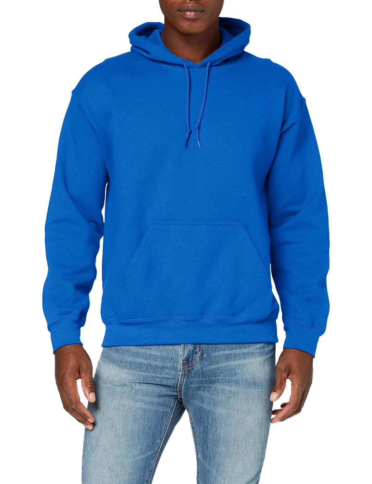 Gildan Mens Heavyweight Hooded Sweatshirt Hoodie, Blue (Royal), 4XL