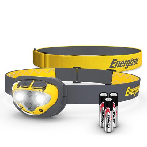 Energizer LED Headlamp Pro360, Extra Headband Included, IPX4 Water Resistant Headlamps, High-Performance Head Light for Outdoors, Camping, Running, Storm, Batteries Included