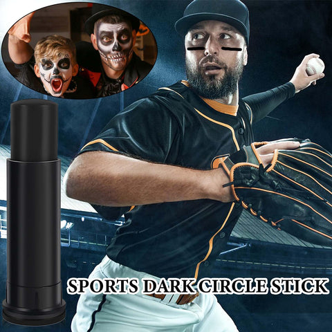 Football Stick Sports Black Face Paint Stick for Sport,Eye Black Stick for Athletes Baseball/Lacrosse//Softball/Soccer/Football,Halloween Costume Cosplay Parties Eye Black Makeup Stick