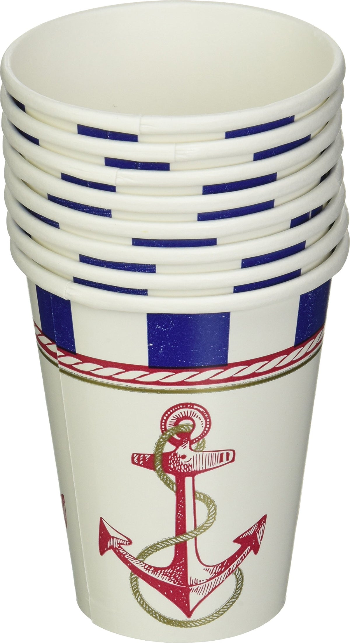 Amscan Anchors Aweigh Party Cups, 9 oz., 8 Ct.