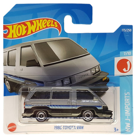 Hot Wheels - 1986 Toyota Van - HW J-Imports 7/10 - HCX37 - Short Card - Grey - Mattel 2022