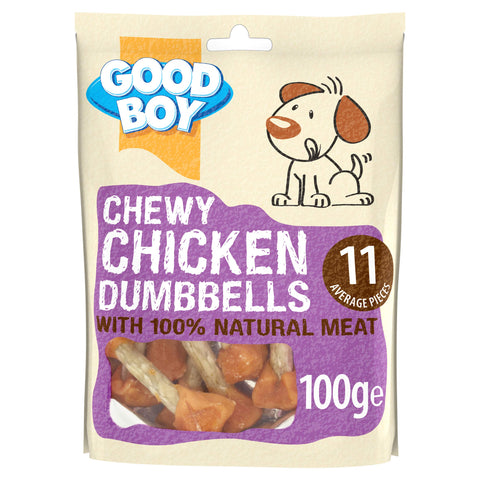 Good Boy Pawsley & Co. Chewy Chicken Dumbbells, 100g