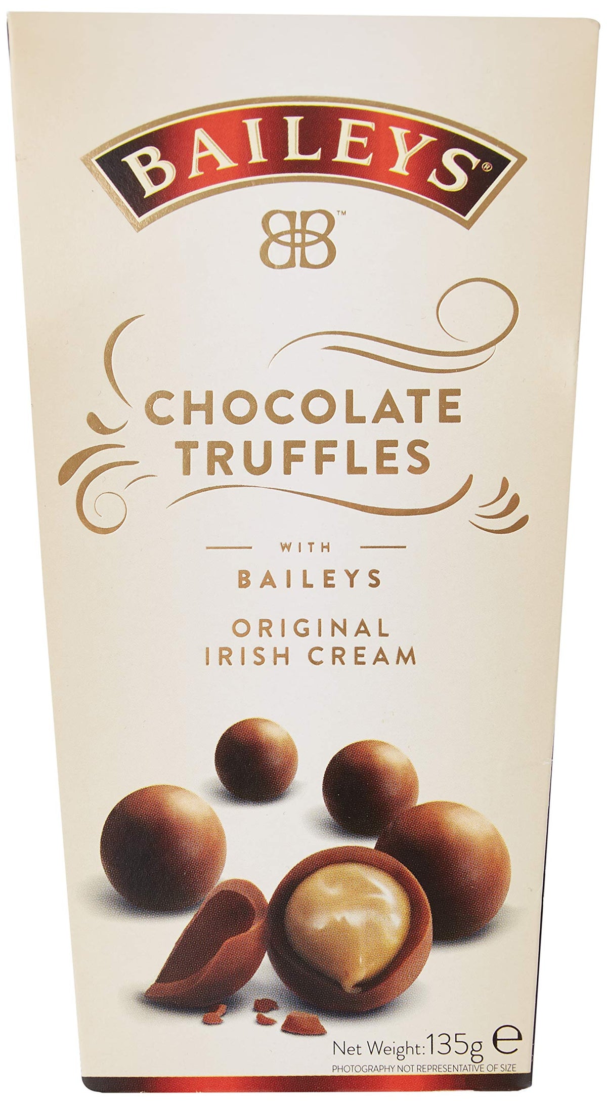 Baileys Irish Cream Twist Wraps Milk Chocolate Truffles in a Box, 135G