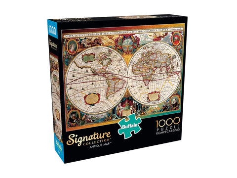 Buffalo Games - Antique Map - 1000 Piece Jigsaw Puzzle for Adults Challenging Puzzle Perfect for Game Nights - 1000 Piece Finished Size Is 26.75 x 19.75