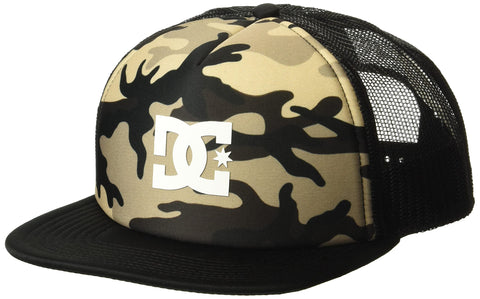 DC Men's Gas Station Trucker Hat, Stone CAMO, One Size