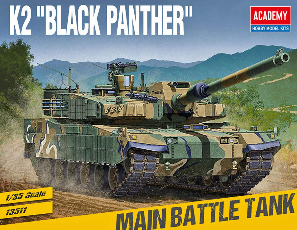 1/35 R.O.K. ARMY K2 BLACK PANTHER #13511 ACADEMY MODEL KITS / ACA13511 1:35 Academy ROK Army K2 'Black Panther' [MODEL BUILDING KIT]