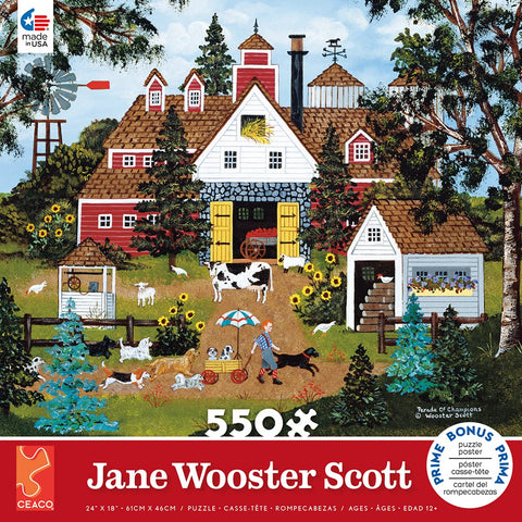 Ceaco - Jane Wooster Scott - Parade of Champions- 550 Piece Jigsaw Puzzle