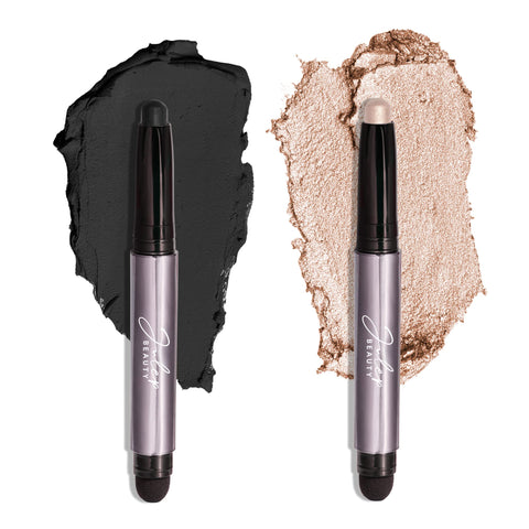 Julep Eyeshadow 101 CrÃƒÆ’Ã†â€™Ãƒâ€šÃ‚Â¨me-to-Powder Eyeshadow Stick Duo, Pearl Shimmer + Onyx Matte