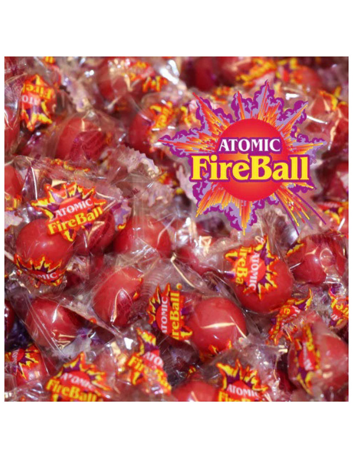 ATOMIC Fireballs - Fireball Candy Bulk - 1 LB - Hot Jawbreakers - Individually Wrapped - Spicy Red Hot Cinnamon Hard Candy