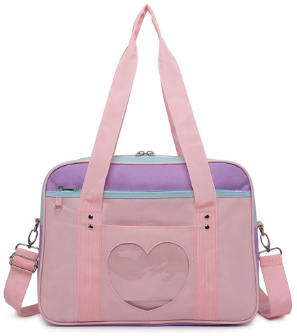 RAINBOW SMILE Ita Bag Heart Messenger Japanese Bag Kawaii Large Anime Shoulder Handbags