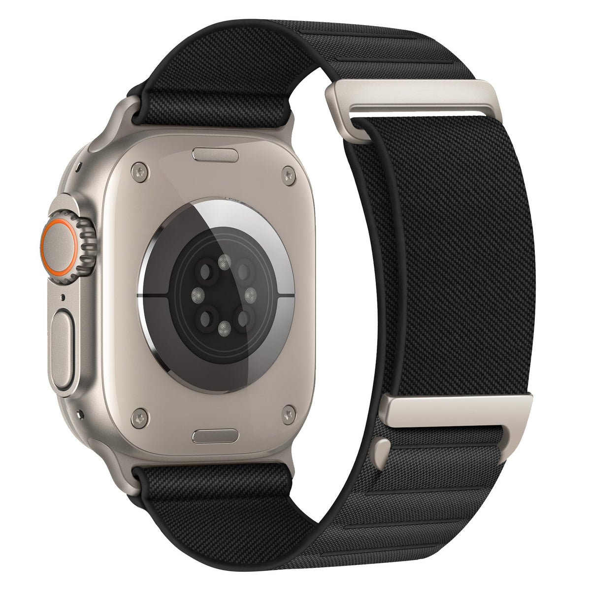 Alpine Loop Compatible With Apple Watch Ultra 2/Ultra, 49mm 46mm 45mm 44mm 42mm 41mm 40mm 38mm Alpine Nylon Watch Band for iWatch Ultra SE/SE 2 Series 10 9 8 7 6 5 4 3 2 1(44/45/46/49/42mm-(Series 1/2/3),Black)