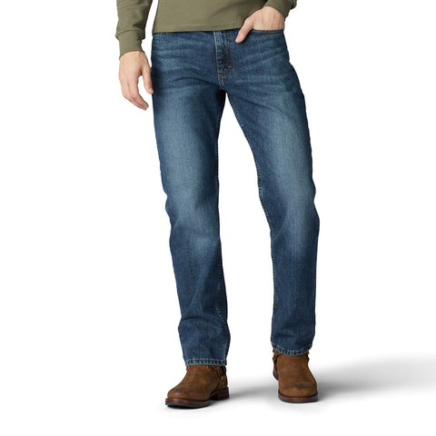 Lee Women's Relaxed Fit Straight Leg Jean, Lieutenant, 28W / 30L