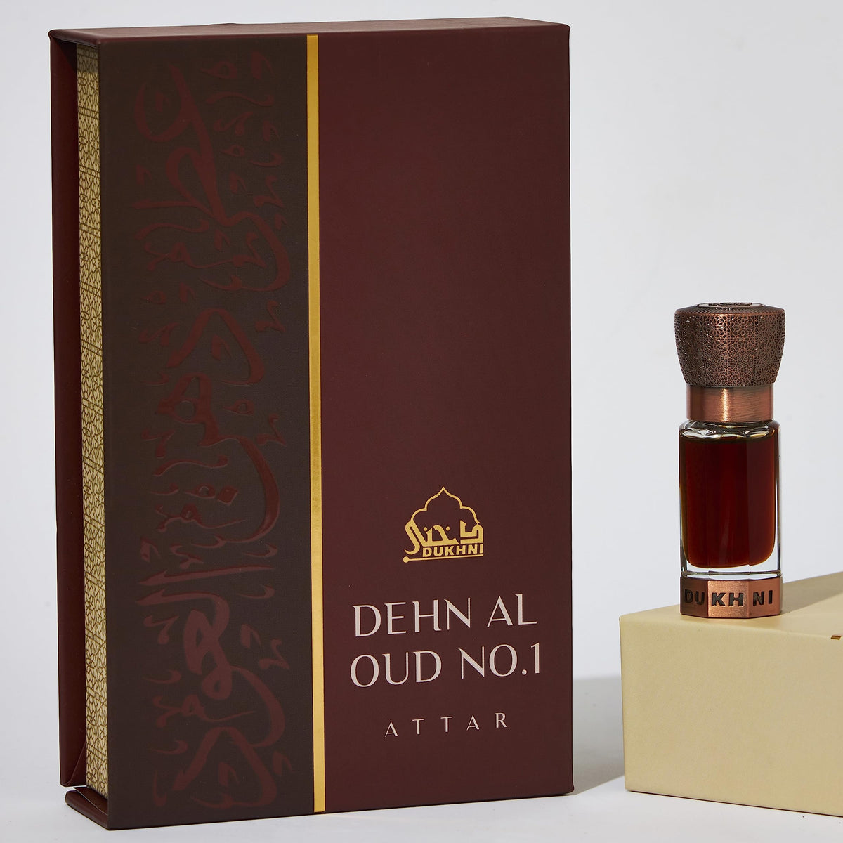 Dukhni Dehn Al Oud Attar For the Oud Connoisseur | Authentic Arabic Fragrance Oil | Special Luxury Ramadan & Eid gift | 1 bottle x 6ml | Arabian Perfume Oil