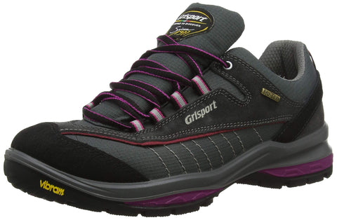 Grisport Lady Nova Low Rise Hiking Boots, Pink (Grey/Pink), 3 UK