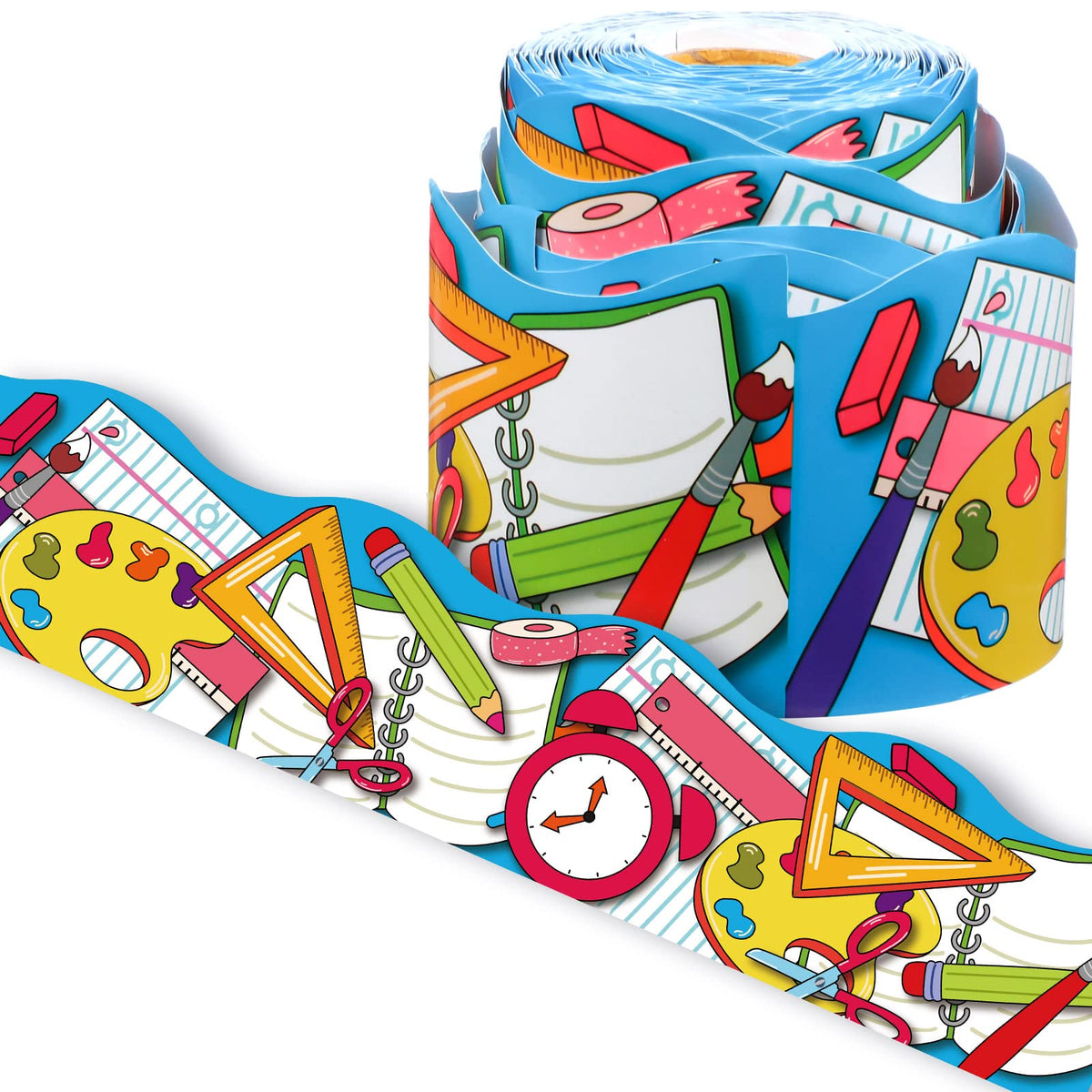 Back to School Border 68.9 Feet Bulletin Board Border Butterflies Flowers Bee Space Inspirational Cute Border for Classroom Bulletin Boards Chalkboard Wall Decor