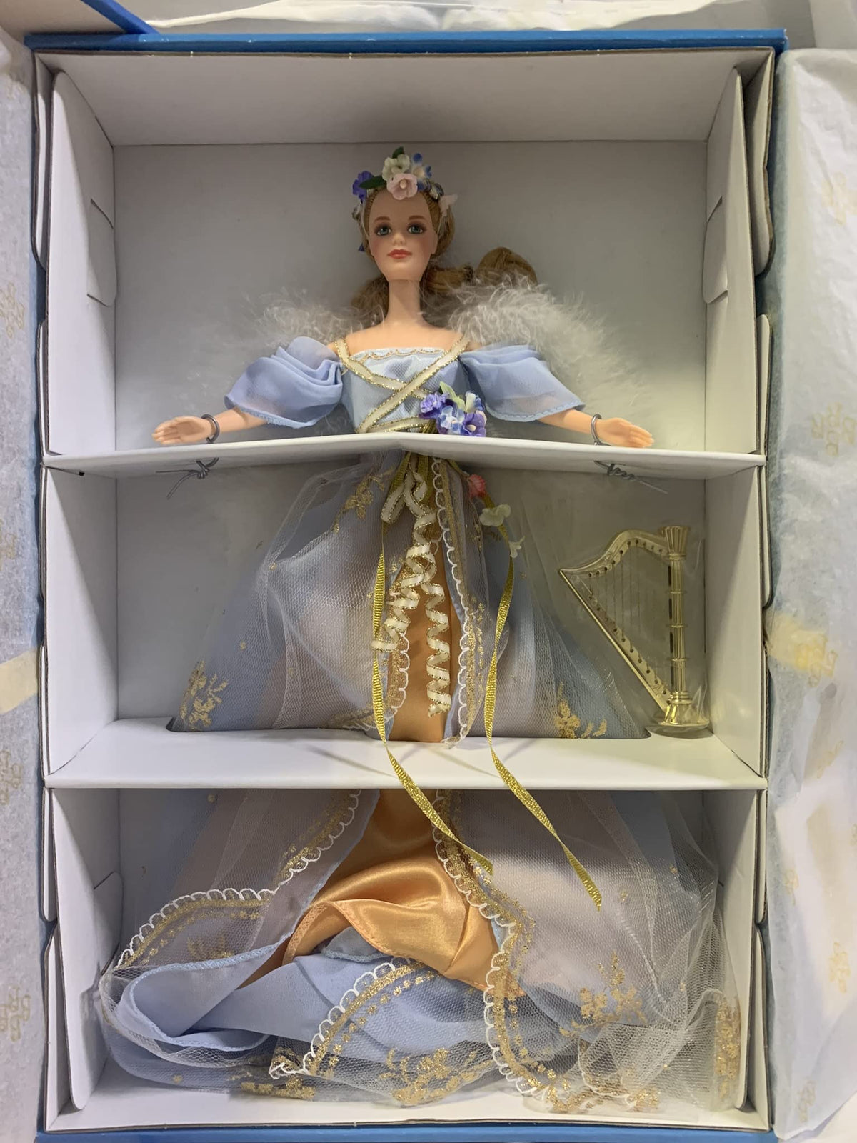 Angels of Music Harpist Barbie Doll Mattel 1st in Collection