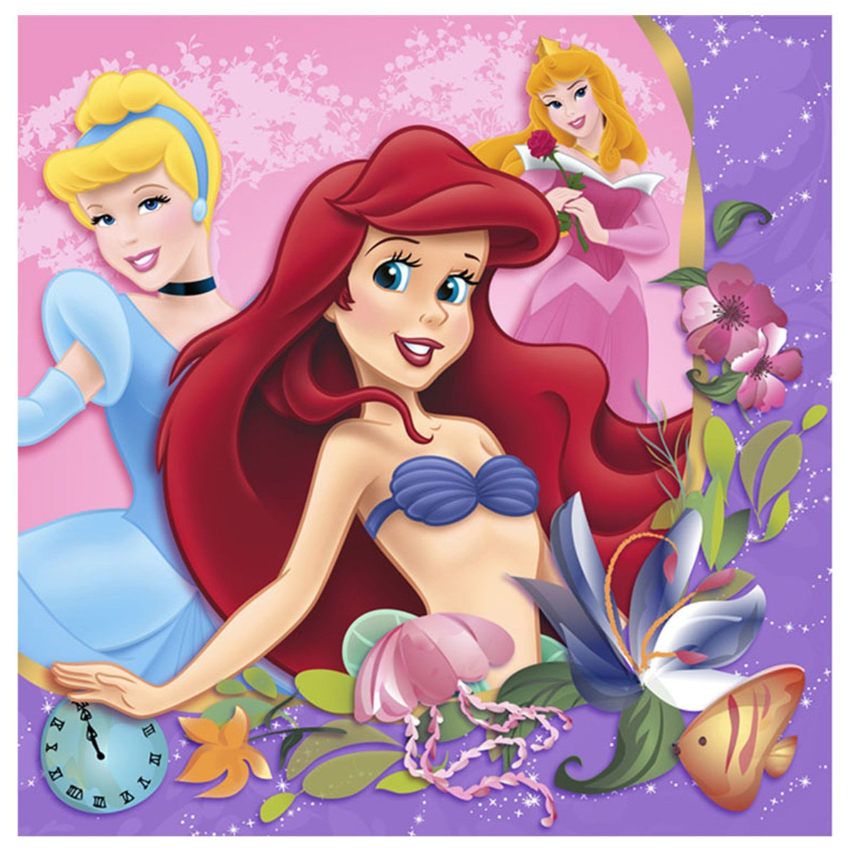 Party Supplies - Lunch Napkins - Disney's Princess Dreams, 1