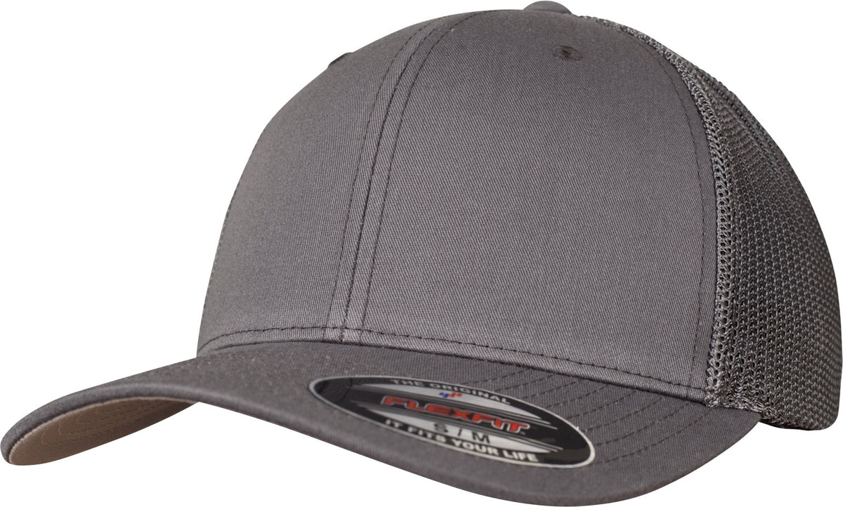 Flexfit Mesh Trucker Kappe, Darkgrey, L/XL