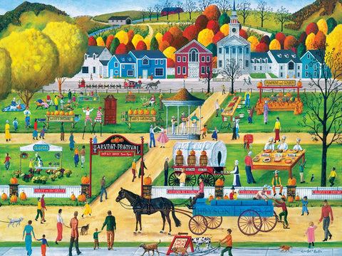 MasterPieces 300 Piece EZ Grip Jigsaw Puzzle - Havest Festival - 18"x24"