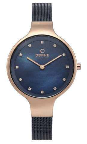 Obaku Analog Blue Dial Women's Watch-V173LXVLML