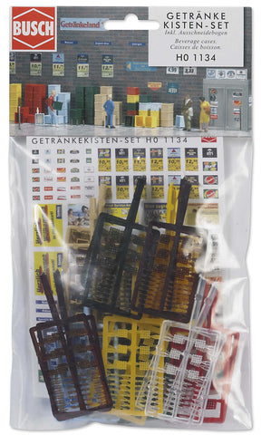 Busch 1134 Beverage Cases HO Scenery Scale Model Scenery