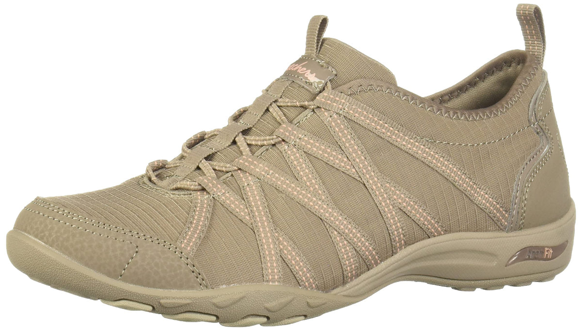 Skechers Women's ArchFit Comfy - Paradise Found, Taupe, 9.5 US