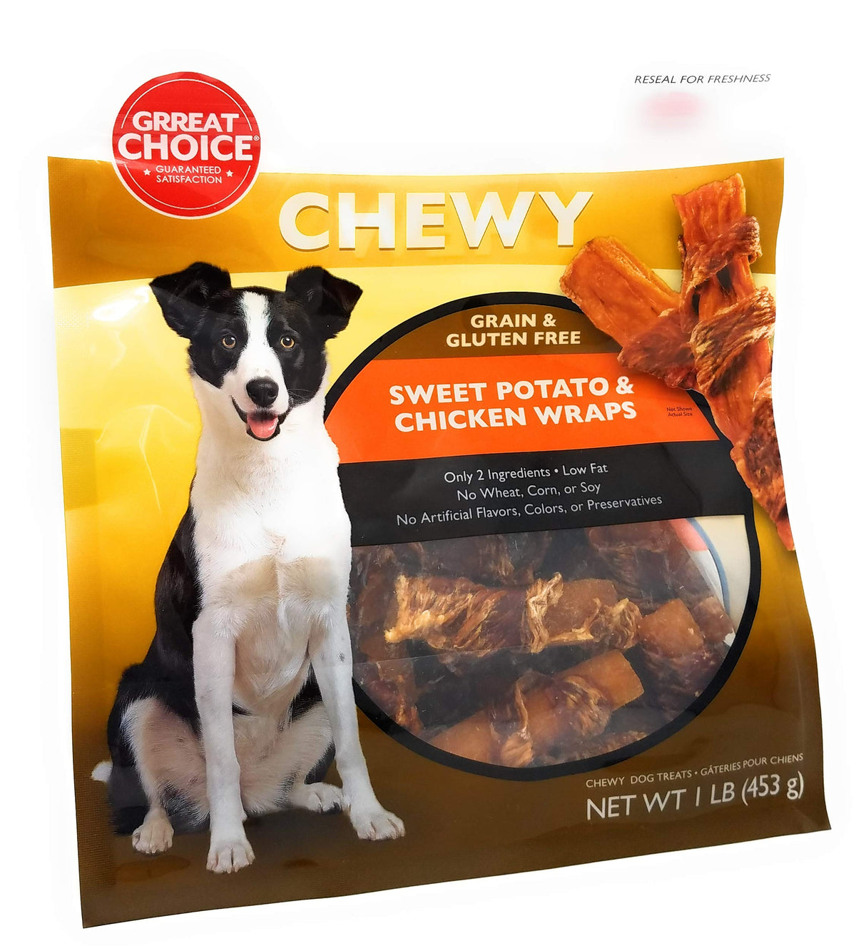 Chewy Grain & Gluten Free Sweet Potato & Chicken Wraps 1LB