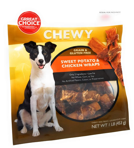 Chewy Grain & Gluten Free Sweet Potato & Chicken Wraps 1LB